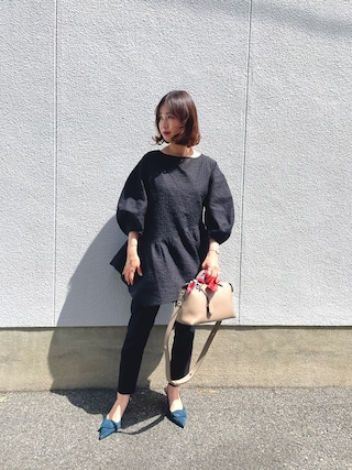 Drawer ドゥロワー リボンパンツ ラップギャザーパンツ 　カタログ掲載 Drawer ドゥロワー リボンパンツ ラップギャザーパンツ カタログ掲載