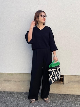 「Deuxieme Classe（ドゥーズィエムクラス）のアイテム（ニット/セーター）」を使った、mizuhoさん（レディース・156cm）の春コーディネート