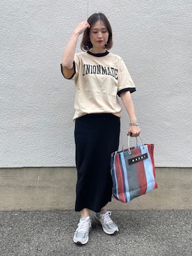 「UNION LAUNCH（ユニオンランチ）のアイテム」を使った、mizuhoさん（レディース・156cm）の春コーディネート