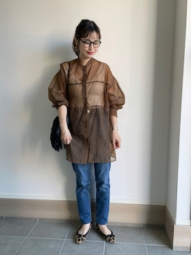 「GOOD GRIEF（グッドグリーフ）のアイテム」を使った、mizuhoさん（レディース・156cm）の秋コーディネート