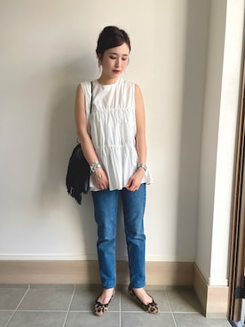 「GOOD GRIEF（グッドグリーフ）のアイテム」を使った、mizuhoさん（レディース・156cm）の夏コーディネート