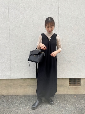 「MARIA BLACK（マリアブラック）のアイテム」を使った、mizuhoさん（レディース・156cm）の秋コーディネート