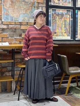 「POLO BCS（ポロ ビーシーエス）のアイテム」を使った、たらこさん（レディース・159cm）の秋コーディネート