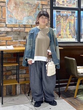 「POLO BCS（ポロ ビーシーエス）のアイテム」を使った、たらこさん（レディース・159cm）の秋コーディネート