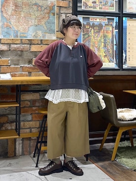 「POLO BCS（ポロ ビーシーエス）のアイテム」を使った、たらこさん（レディース・159cm）の秋コーディネート