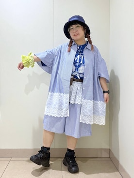 「studio CLIP（スタディオクリップ）のアイテム」を使った、たらこさん（レディース・159cm）の夏コーディネート