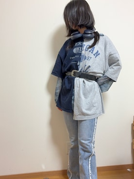 「mily bilet（ミウィビレット）のアイテム」を使った、a1ring0さん（レディース・153cm）の秋コーディネート