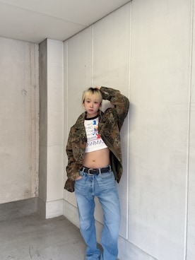 「アイテム（ジャケット/アウター）」を使った、8m10n23さん（レディース・162cm）の春コーディネート