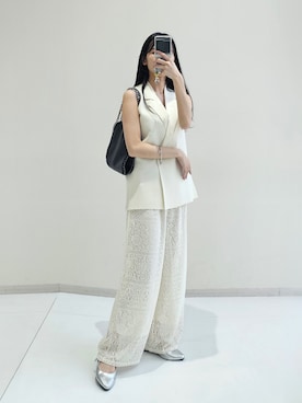 「スタッフ」｜aoさん（レディース・157cm）の春コーディネート