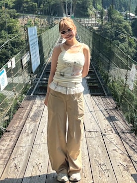 「Chiina（チーナ）のアイテム」を使った、　honoka__さん（レディース・158cm）の春コーディネート