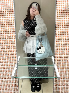 「w closet（ダブルクローゼット）のアイテム」を使った、　honoka_fさん（レディース・158cm）の春コーディネート