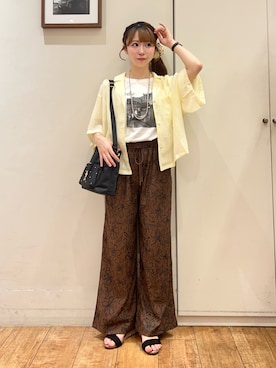 「SHOO・LA・RUE（シューラルー）のアイテム（その他パンツ）」を使った、AIRIさん（レディース・150cm）の夏コーディネート