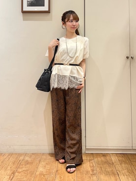 「Lee（リー）のアイテム（バッグ）」を使った、AIRIさん（レディース・150cm）の夏コーディネート