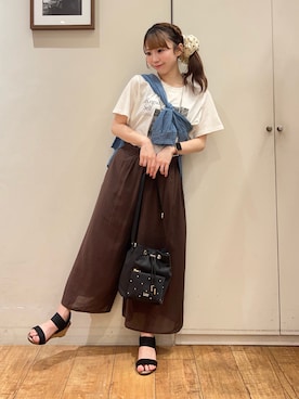 「Lee（リー）のアイテム（バッグ）」を使った、AIRIさん（レディース・150cm）の秋コーディネート