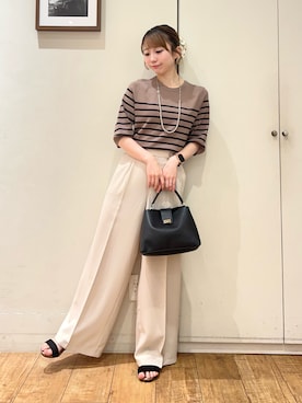 「SHOO・LA・RUE（シューラルー）のアイテム（その他パンツ）」を使った、AIRIさん（レディース・150cm）の秋コーディネート
