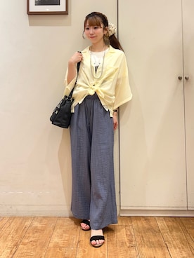 「SHOO・LA・RUE（シューラルー）のアイテム（その他パンツ）」を使った、AIRIさん（レディース・150cm）の秋コーディネート