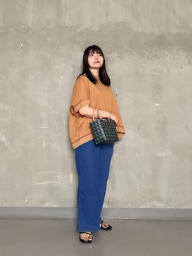 「URBAN RESEARCH Sonny Label（アーバンリサーチサニーレーベル）のアイテム（パンツ）」を使った、nazuさん（レディース・155cm）の夏コーディネート