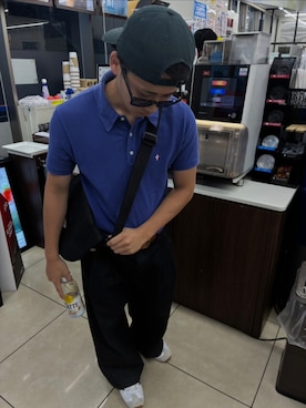 「thisisneverthat（ディスイズネバーザット）のアイテム（帽子）」を使った、1124kitsukiさん（メンズ・167cm）の夏コーディネート