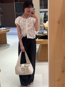 「mystic（ミスティック）のアイテム（シューズ）」を使った、mys_natsukiさん（レディース・156cm）の春コーディネート