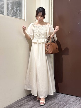 「mysty woman（ミスティウーマン）のアイテム（ボストンバッグ）」を使った、𝚊𝚢𝚊𝚔𝚊 さん（レディース・158cm）の夏コーディネート