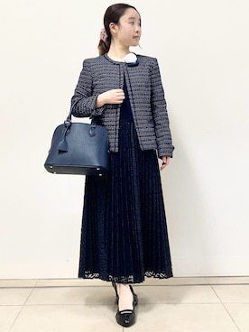 「Reflect（リフレクト）のアイテム（ワンピース/ドレス）」を使った、tomominさん（レディース・145cm）の冬コーディネート