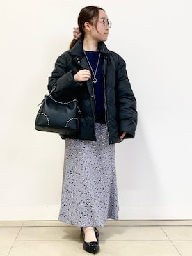 「Reflect（リフレクト）のアイテム（ダウンジャケット/コート）」を使った、tomominさん（レディース・145cm）の冬コーディネート