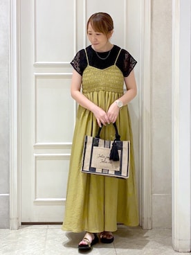「grove（グローブ）のアイテム」を使った、mocoさん（レディース・153cm）の夏コーディネート