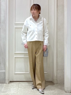 「grove（グローブ）のアイテム（パンツ）」を使った、mocoさん（レディース・153cm）の春コーディネート