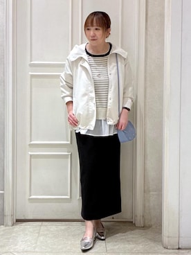 「tk.TAKEO KIKUCHI（ティーケータケオキクチ）のアイテム（バッグ）」を使った、mocoさん（レディース・153cm）の春コーディネート