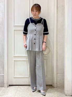 「grove（グローブ）のアイテム（パンツ）」を使った、mocoさん（レディース・153cm）の春コーディネート