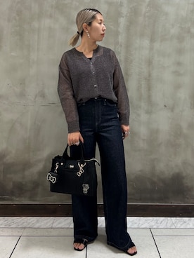 「SOMETHING（サムシング）のアイテム」を使った、minaさん（レディース・154cm）の春コーディネート