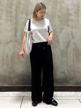「grove（グローブ）のアイテム」を使った、minaさん（レディース・154cm）の夏コーディネート