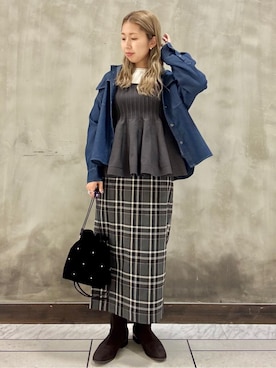 minaさん(レディース・154cm)の秋コーディネート