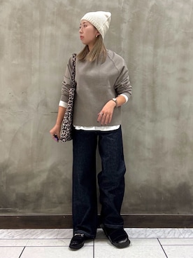 「SOMETHING（サムシング）のアイテム」を使った、minaさん（レディース・154cm）の春コーディネート