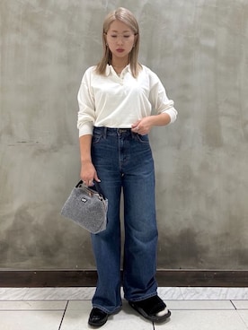 「Lee（リー）のアイテム（バッグ）」を使った、minaさん（レディース・154cm）の春コーディネート