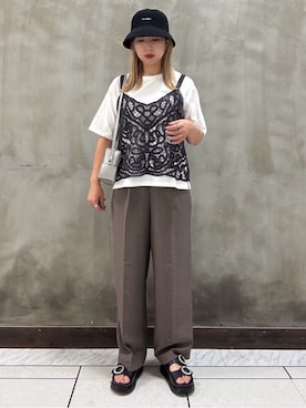 minaさん（レディース・154cm）の春コーディネート