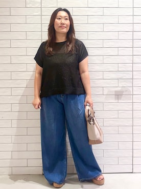 「OPAQUE.CLIP（オペークドットクリップ）のアイテム」を使った、yuuさん（レディース・154cm）の夏コーディネート