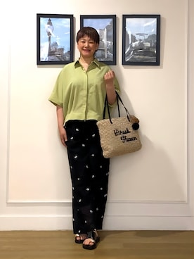 Hiroさん(レディース・158cm)の夏コーディネート