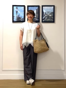 Hiroさん(レディース・158cm)の夏コーディネート