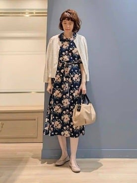 「Airpapel（エアパペル）のアイテム」を使った、michiさん（レディース・160cm）の春コーディネート