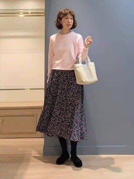 michiさん（レディース・160cm）の冬コーディネート