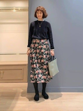 michiさん(レディース・160cm)の冬コーディネート