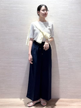 「たすき掛け」｜JIMAさん（レディース・160cm）の春コーディネート