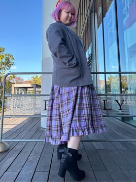 「cs T&P（シーエスティーアンドピー）のアイテム」を使った、𝓗𝓘𝓨𝓞さん（レディース・160cm）の冬コーディネート