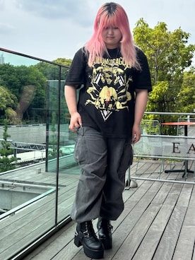 「cs T&P（シーエスティーアンドピー）のアイテム」を使った、𝓗𝓘𝓨𝓞さん（レディース・160cm）の春コーディネート