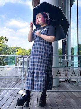 「cs T&P（シーエスティーアンドピー）のアイテム」を使った、𝓗𝓘𝓨𝓞さん（レディース・160cm）の夏コーディネート
