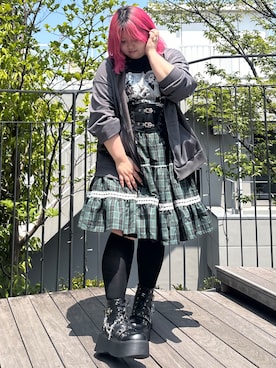 𝓗𝓘𝓨𝓞さん(レディース・160cm)の夏コーディネート