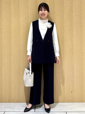 「cache cache（カシュ カシュ）のアイテム（財布）」を使った、nanaさん（レディース・163cm）の冬コーディネート