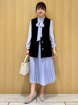 「UNTITLED（アンタイトル）のアイテム（ワンピース/ドレス）」を使った、nanaさん（レディース・163cm）の冬コーディネート