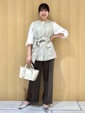 「COCUE（コキュ）のアイテム」を使った、nanaさん（レディース・163cm）の春コーディネート